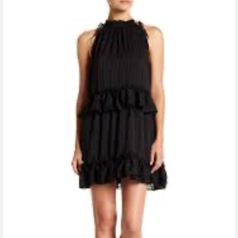 NSR size medium sleeveless black dress